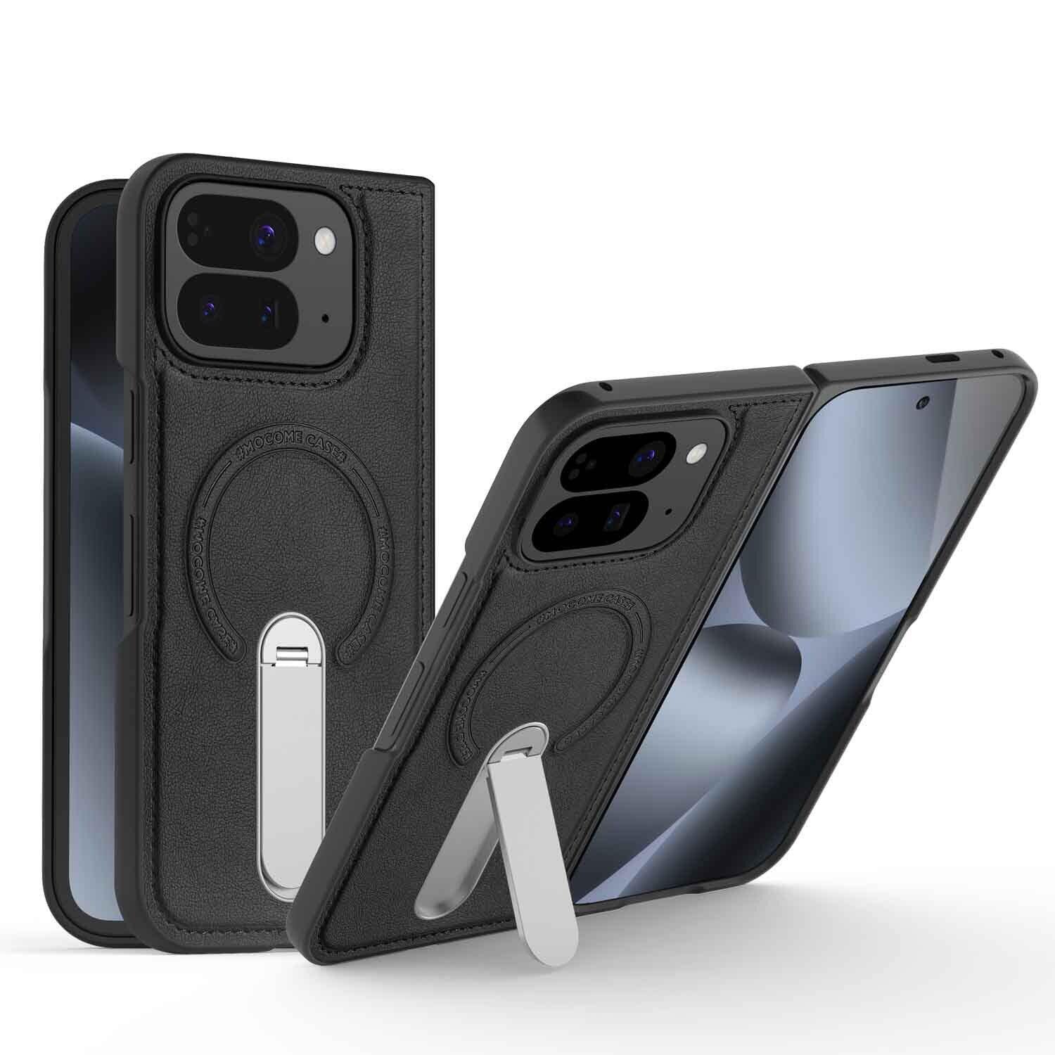 Folding Stand Business Leather Case