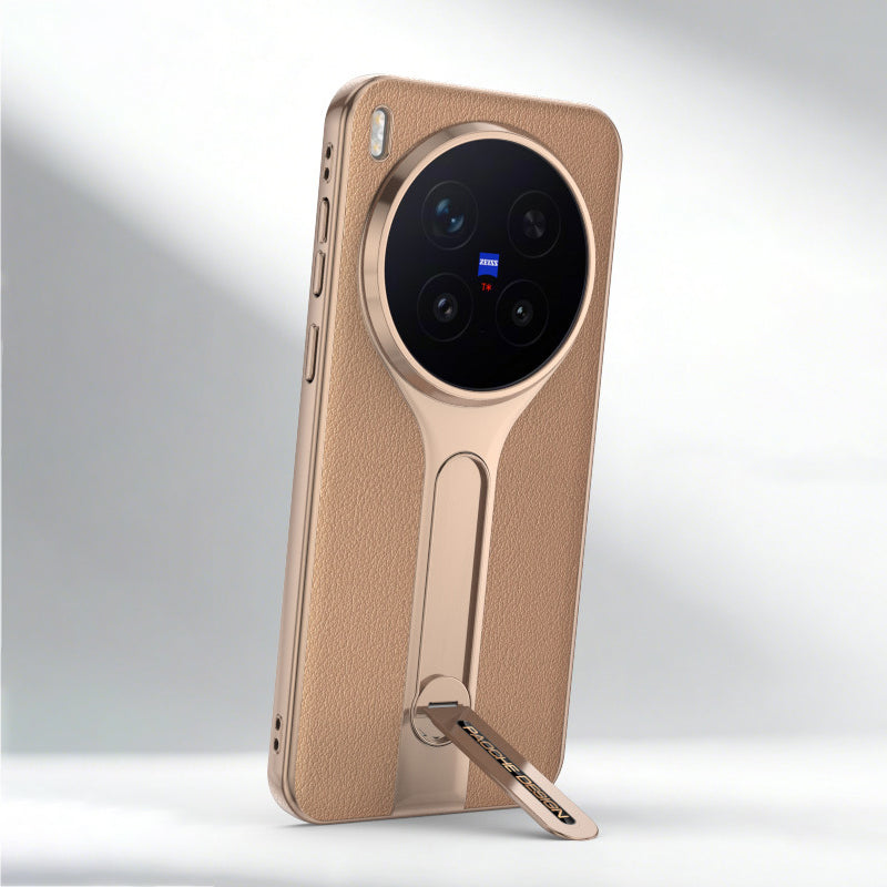Folding Kickstand Leather Case