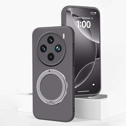 Rotating Bracket Silicone Case with MagSafe