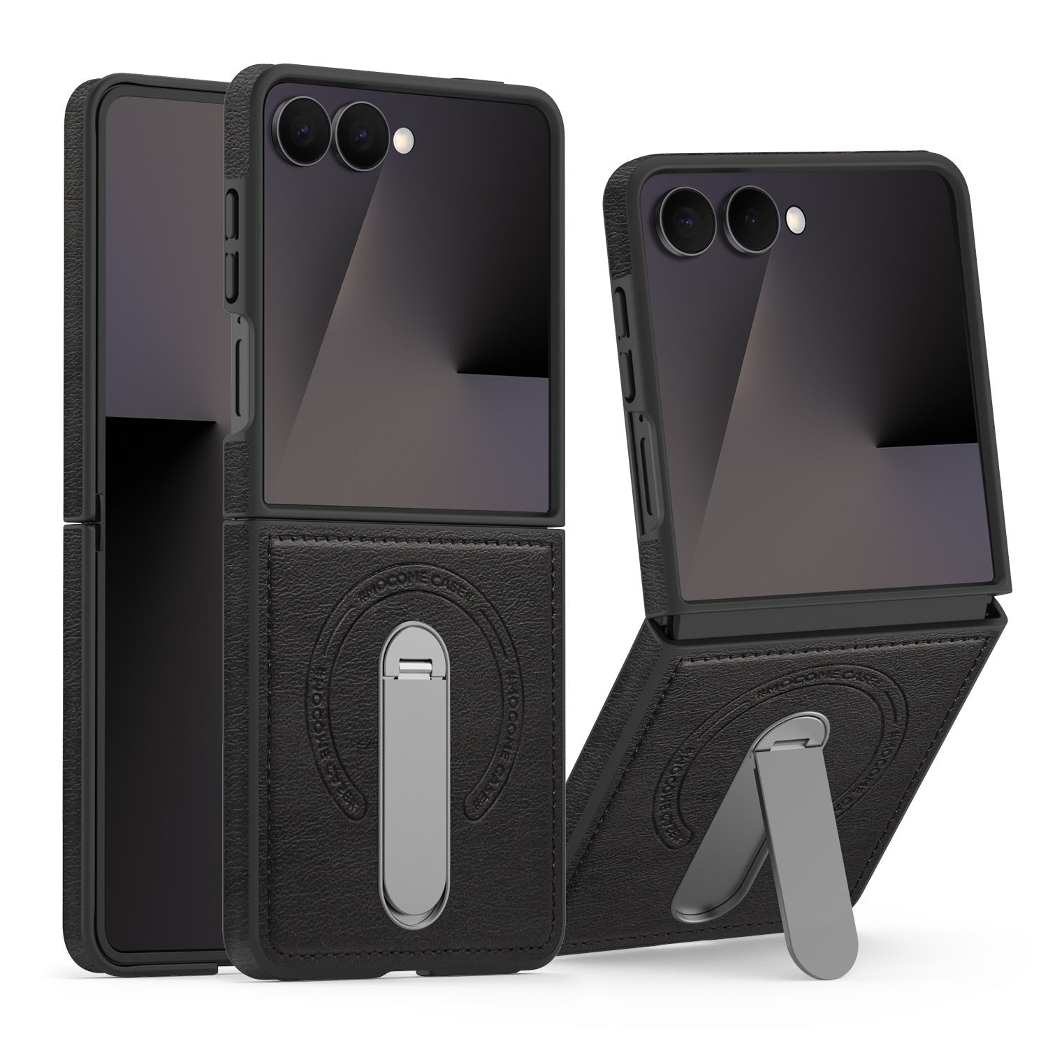 Folding Stand Business Leather Case
