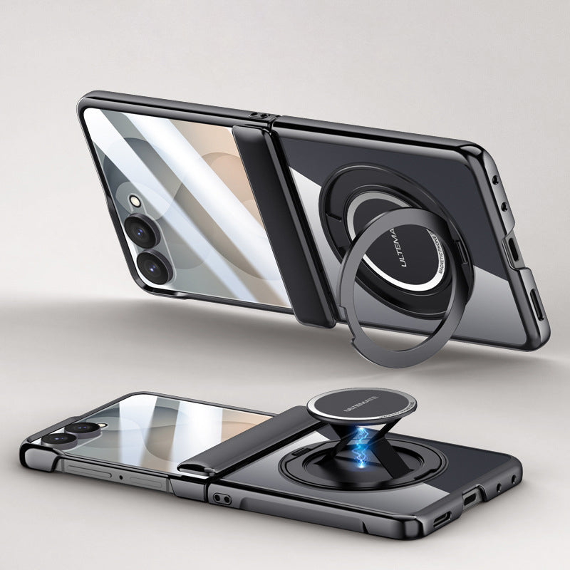 Electroplated Magnetic Ring Kickstand Protective Case