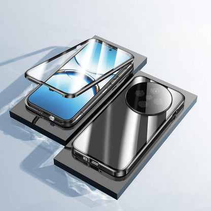 Metal Magnetic Frame Double-Sided Glass Case