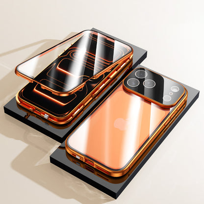 Metal Magnetic Frame Double-Sided Glass Case