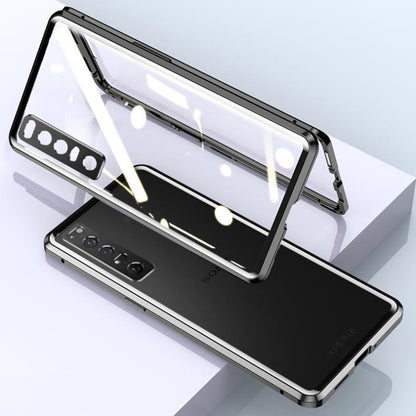 Metal Magnetic Frame Double-Sided Glass Case