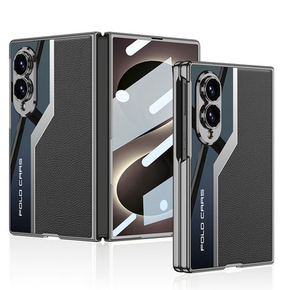 Sci-Fi Design Electroplated Leather Stitching Case