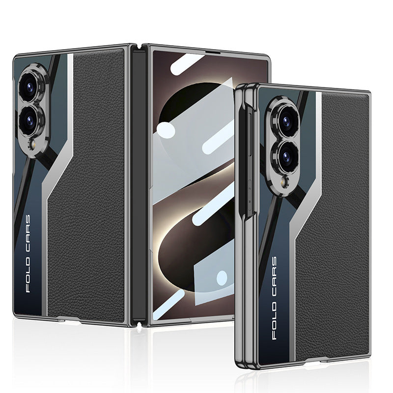 Sci-Fi Design Electroplated Leather Stitching Case