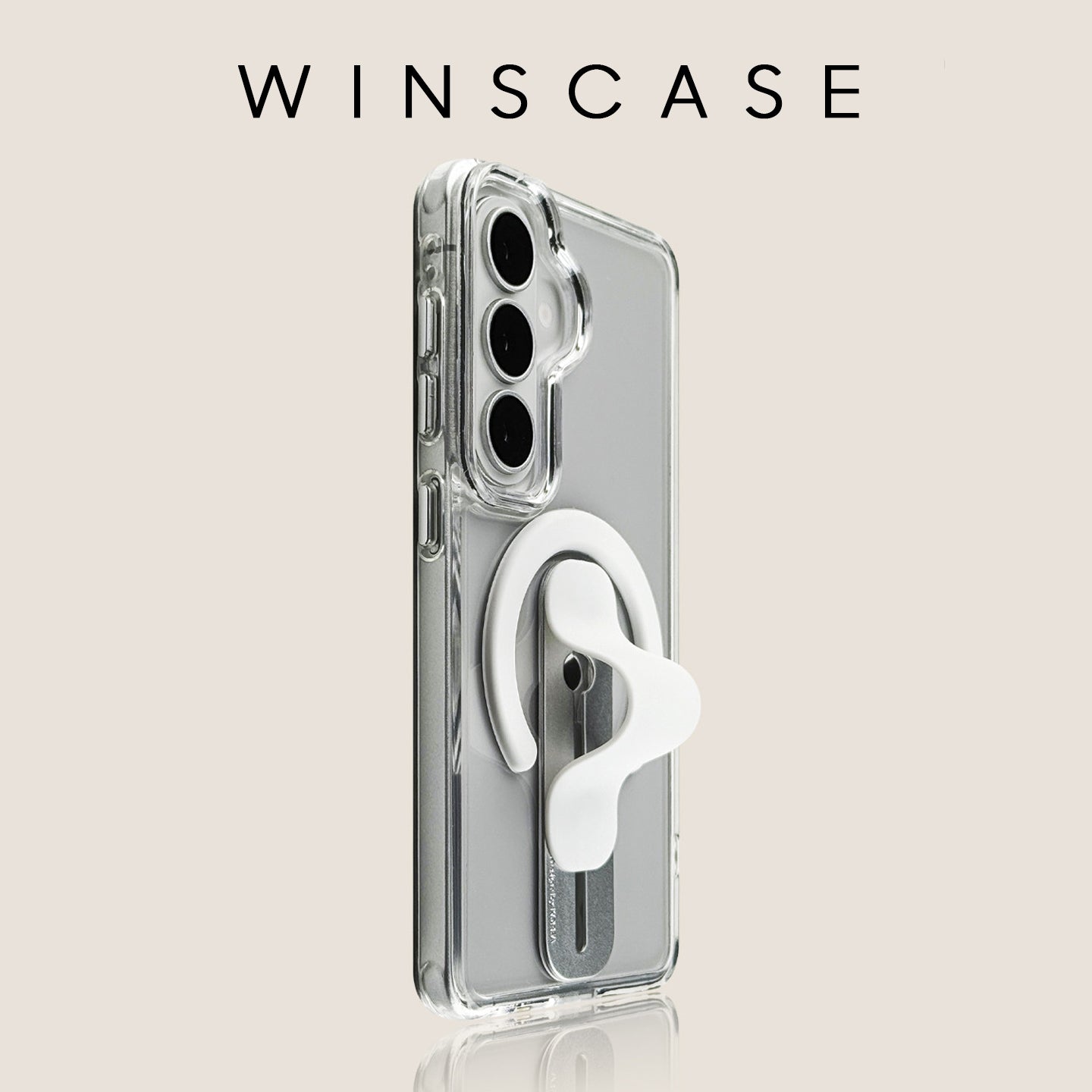 Folding Stand Transparent Case with MagSafe