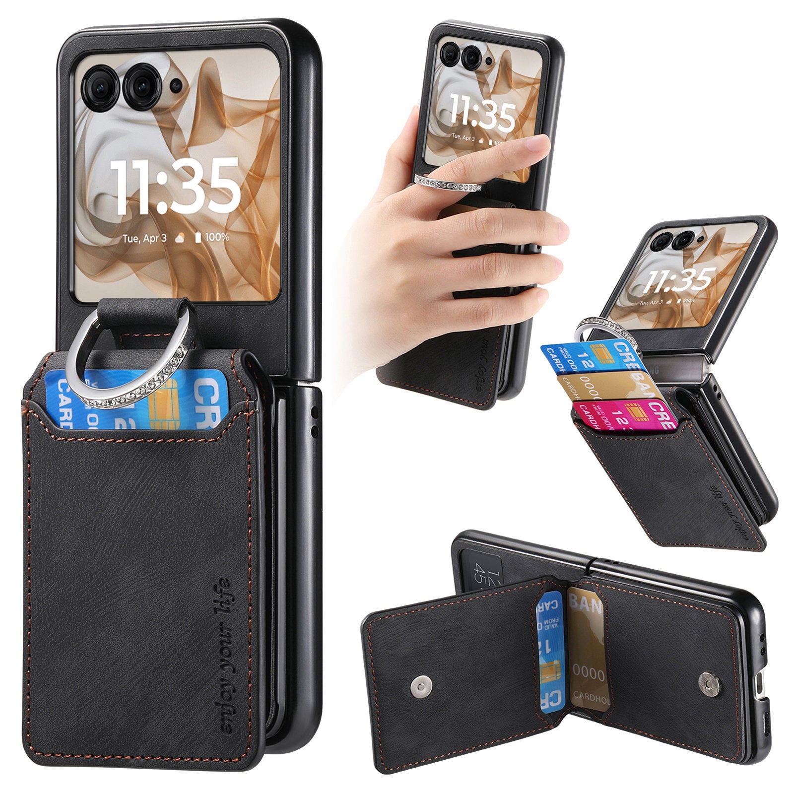 Card Holder Leather Case with MagSafe