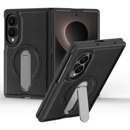 Folding Stand Business Leather Case