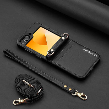 Fashionable Crossbody Card Cell Leather Case