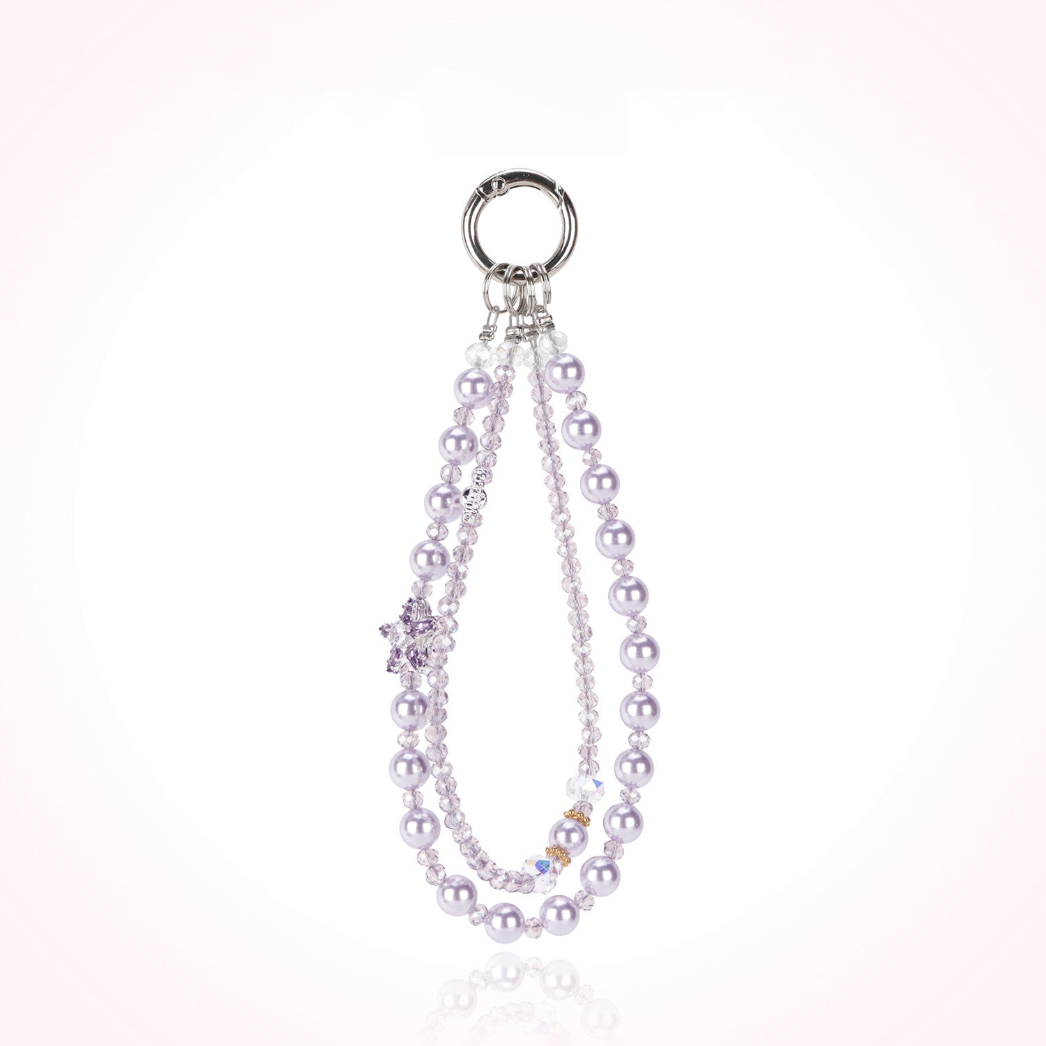 Pearl Double Pendant Rope Wristband