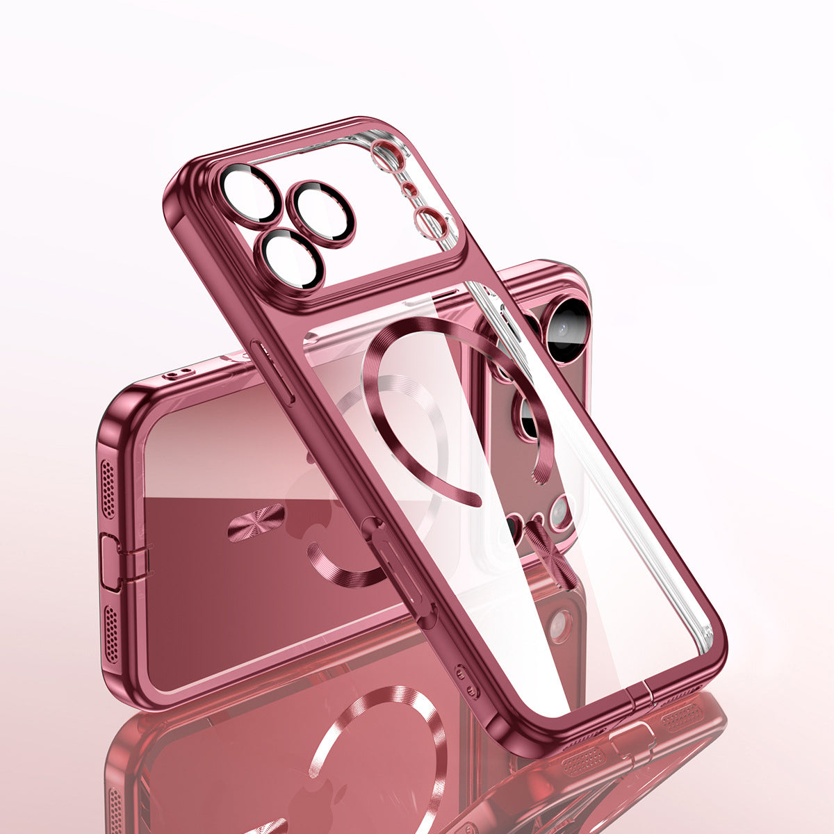 Transparent Electroplating Case with MagSafe
