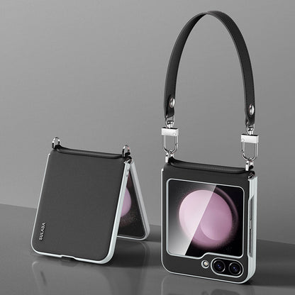 Leather Case with Wrist Strap