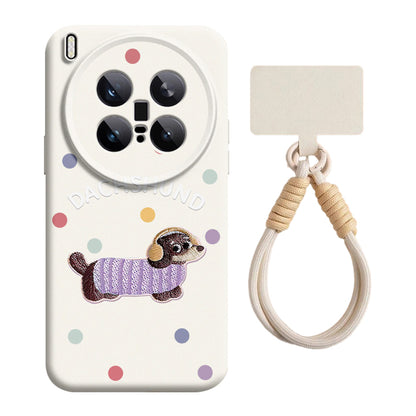 Dachshund Liquid Silicone Lanyard Case