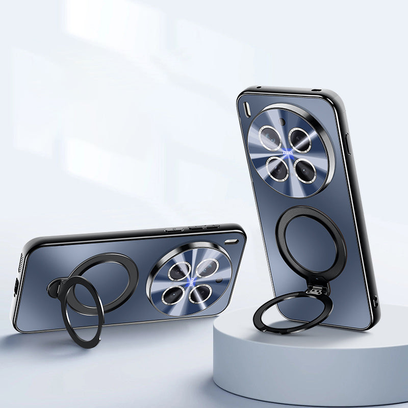 Rotating Magnet Stand Frosted Case with MagSafe