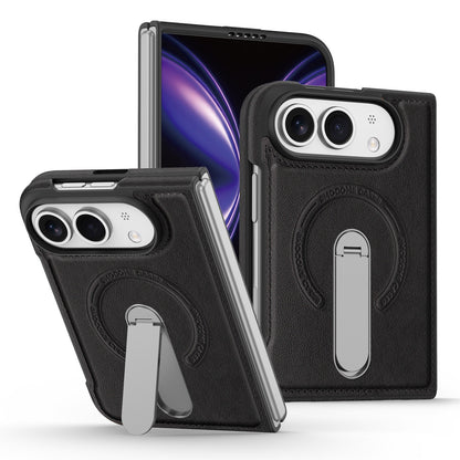 Folding Stand Business Leather Case