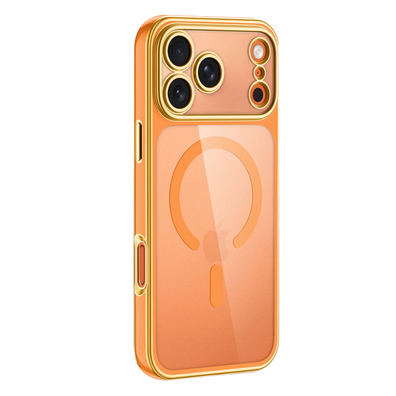 Semi-Transparent Frosted Electroplated Case with Magsafe