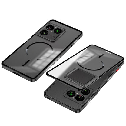 Single-Sided Buckle Metal Frame Case with MagSafe