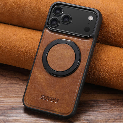 360° Rotating kickstand Leather Case with MagSafe