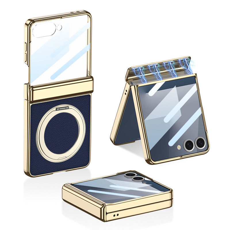 Electroplated Leather Case with MagSafe