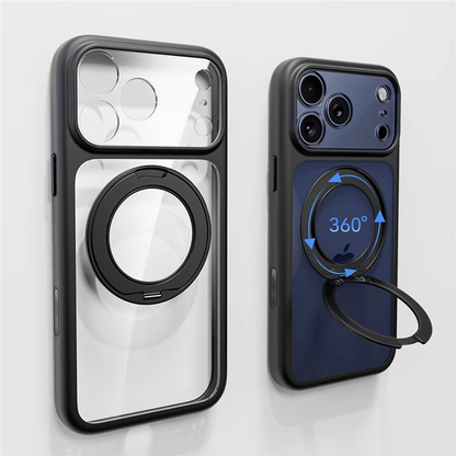 Silicone Frame Anti-Slip Transparent Case with MagSafe