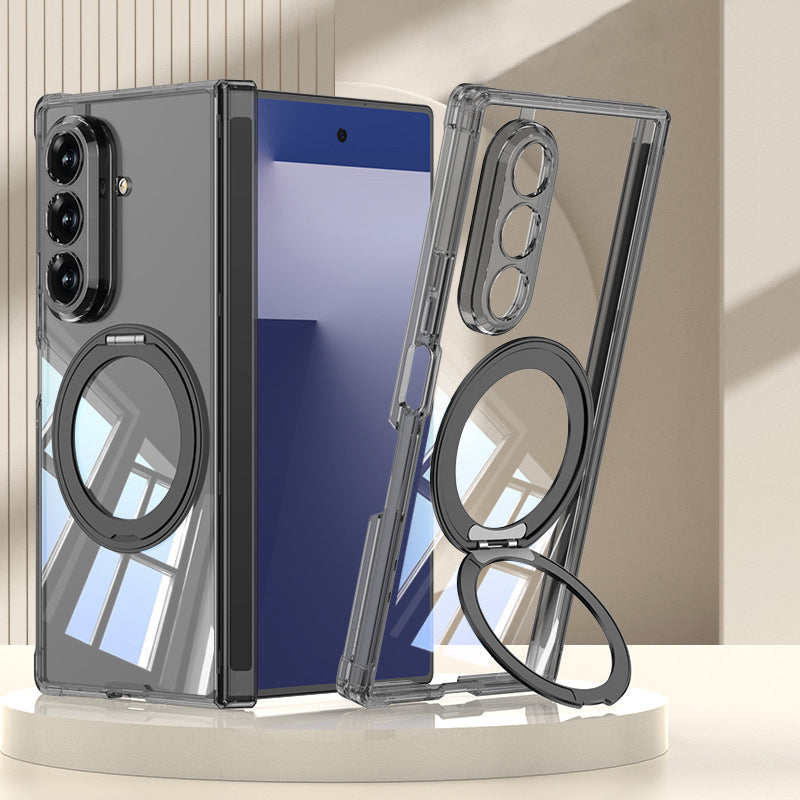 360° Rotating Kickstand Clear Case
