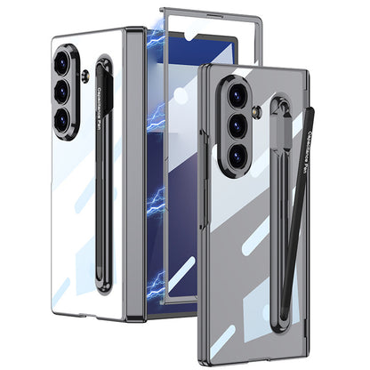 Integrated Pen Slot Transparent Case