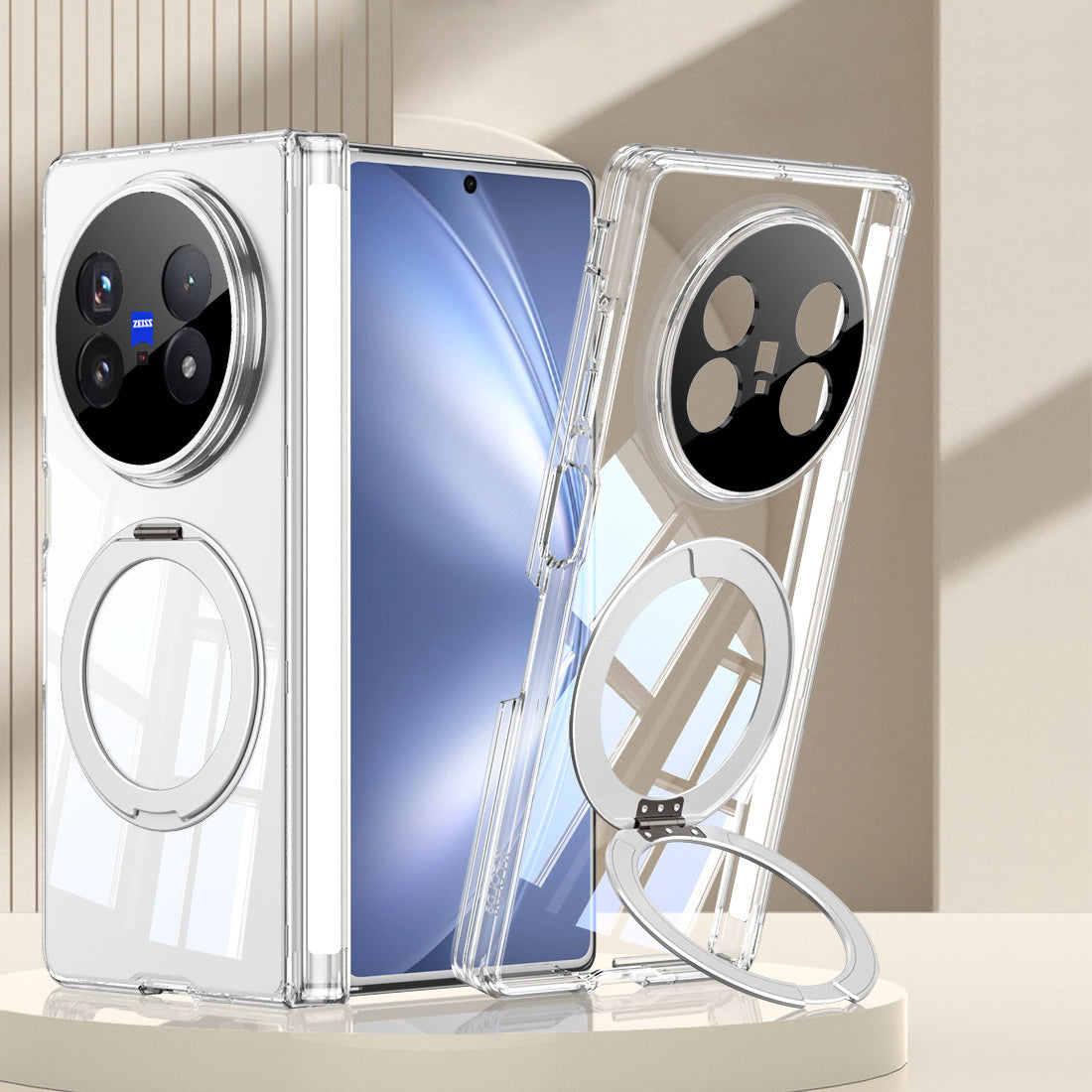 360° Rotating Kickstand Clear Case with MagSafe