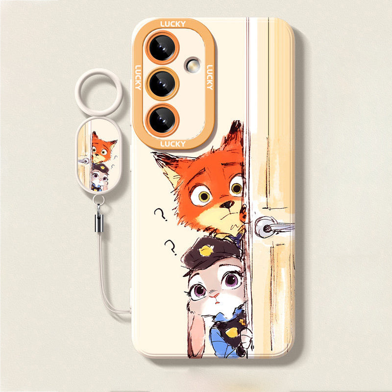 Zootopia Liquid Silicone Lanyard Case