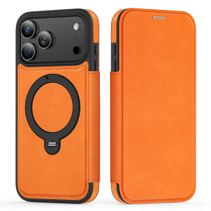 Rotating kickstand Leather Case with MagSafe