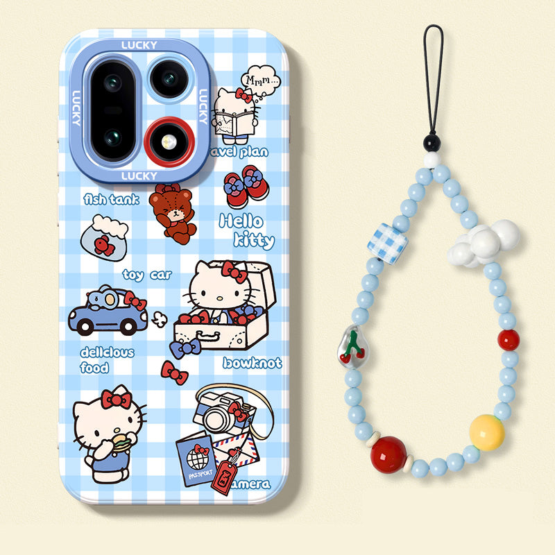 Hello Kitty Liquid Silicone Lanyard Case