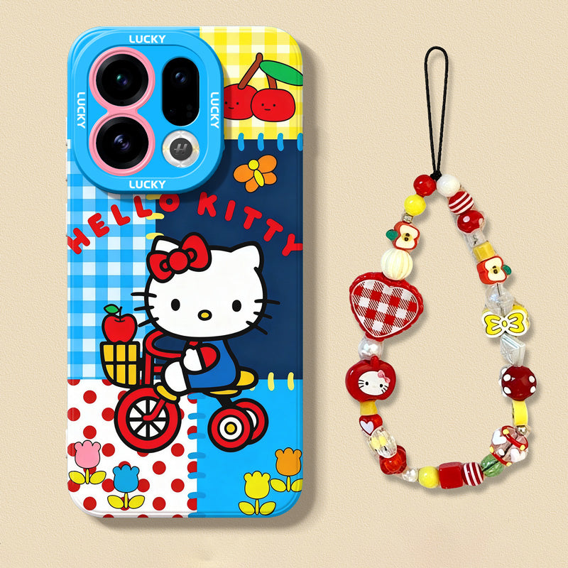 Hello Kitty Liquid Silicone Lanyard Case