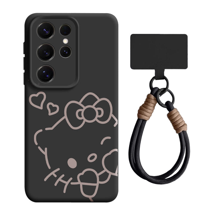 Hello Kitty Liquid Silicone Lanyard Case