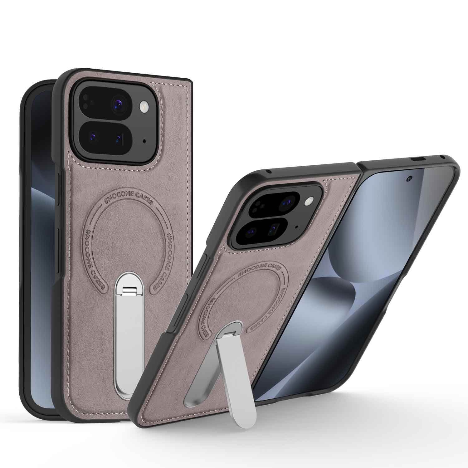 Folding Stand Business Leather Case
