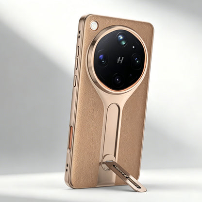 Folding Kickstand Leather Case