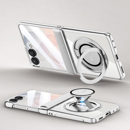 Electroplated Magnetic Ring Kickstand Protective Case