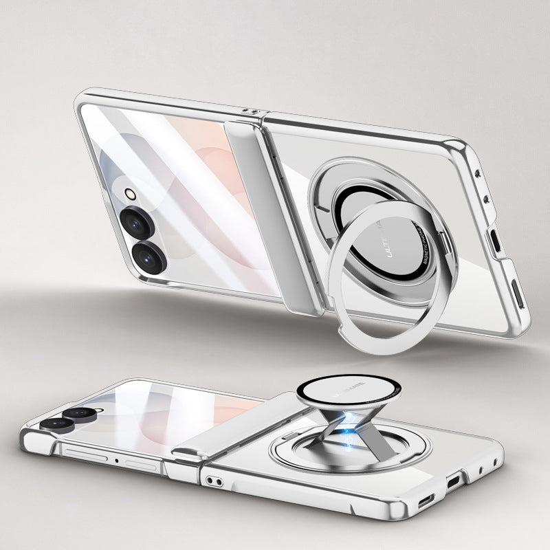 Electroplated Magnetic Ring Kickstand Protective Case
