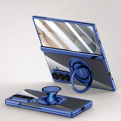 Electroplated Magnetic Ring Kickstand Protective Case