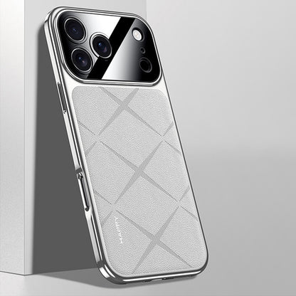 Electroplated Genuine Leather Pebbled Case