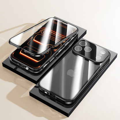 Metal Magnetic Frame Double-Sided Glass Case