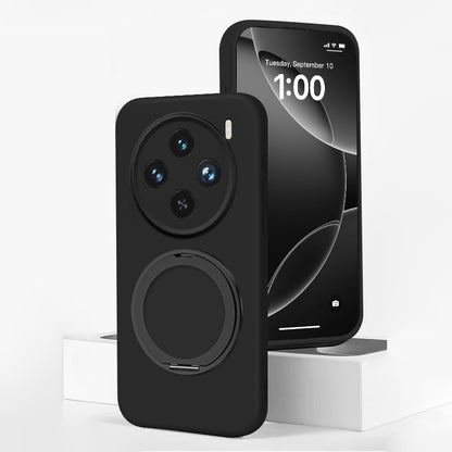 Rotating Bracket Silicone Case with MagSafe