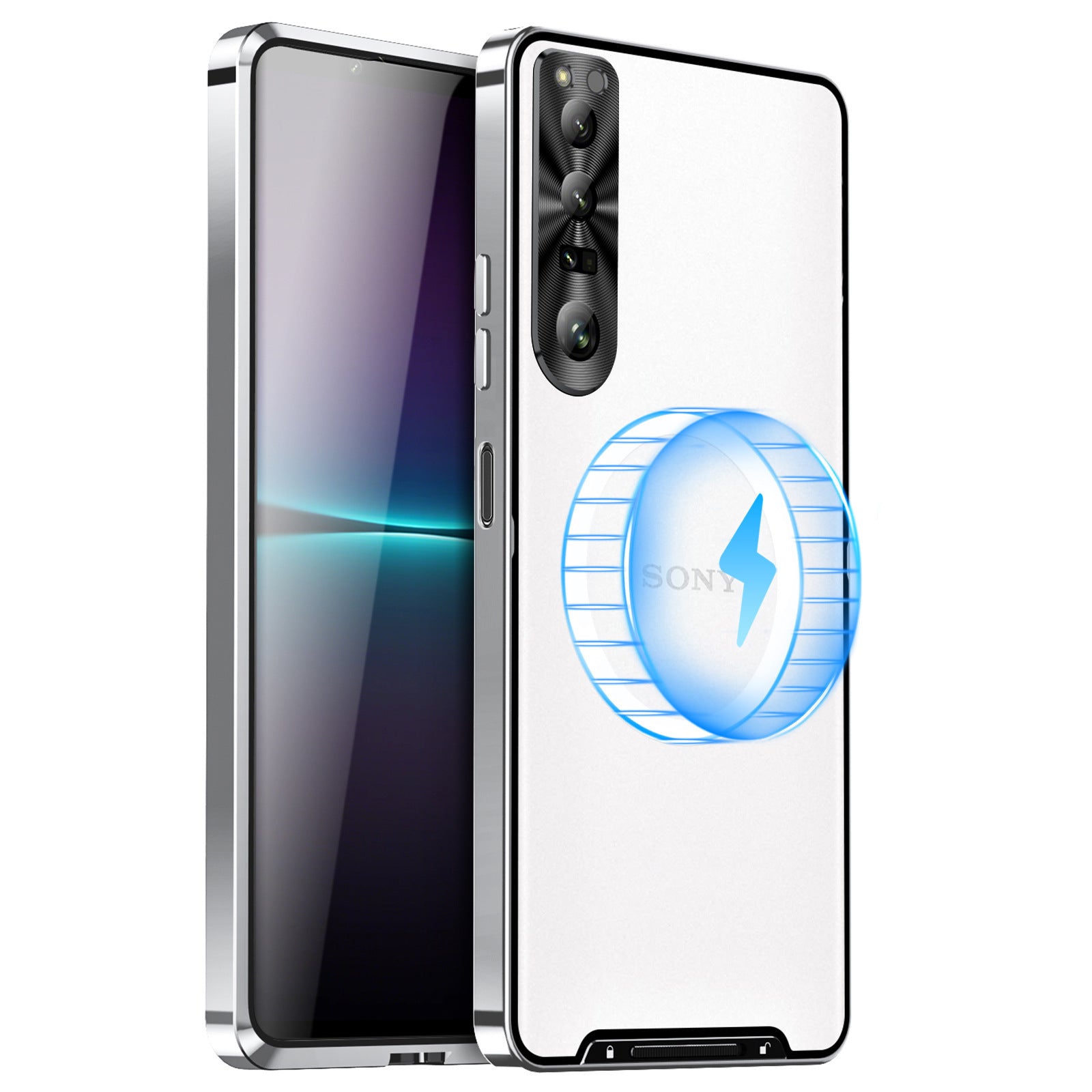 Ultra-thin Metal Glass Case with MagSafe