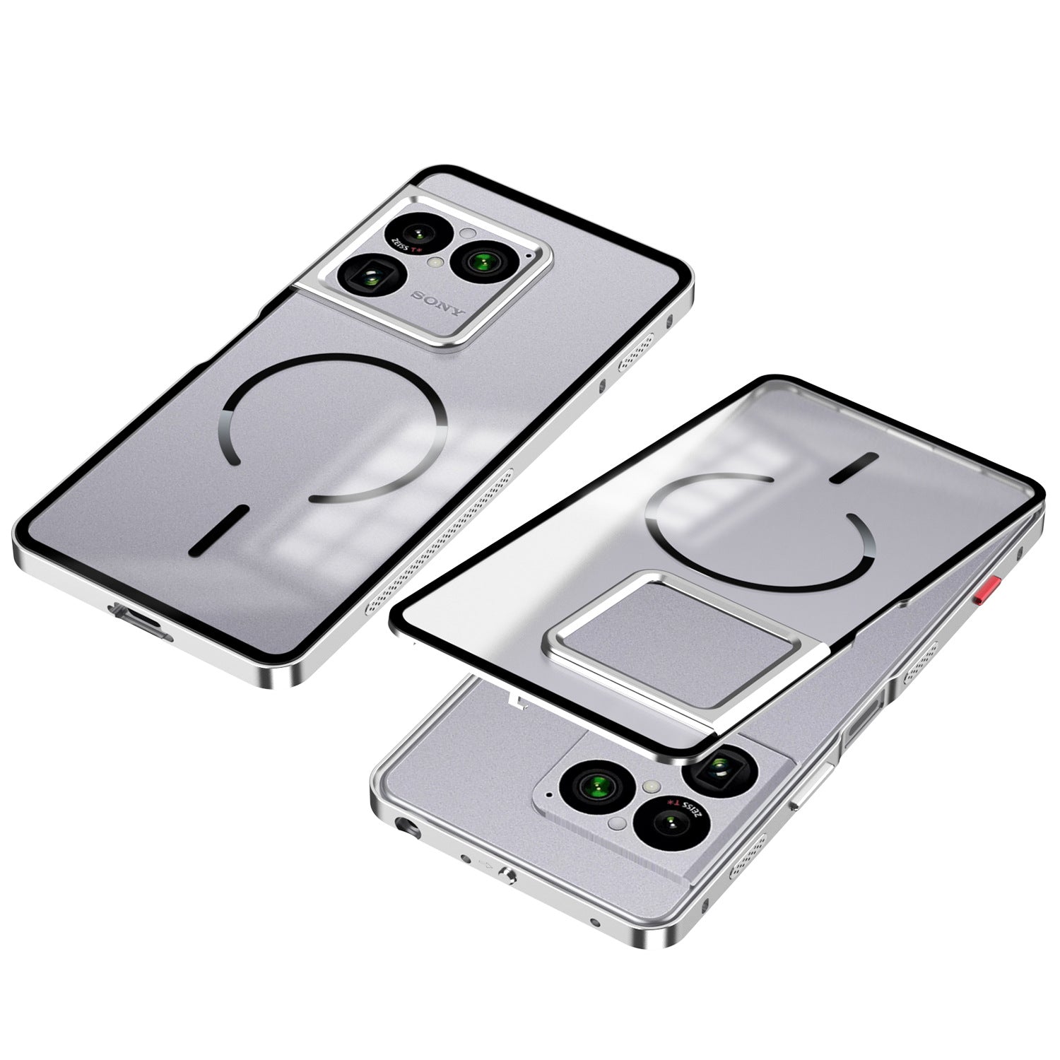 Single-Sided Buckle Metal Frame Case with MagSafe