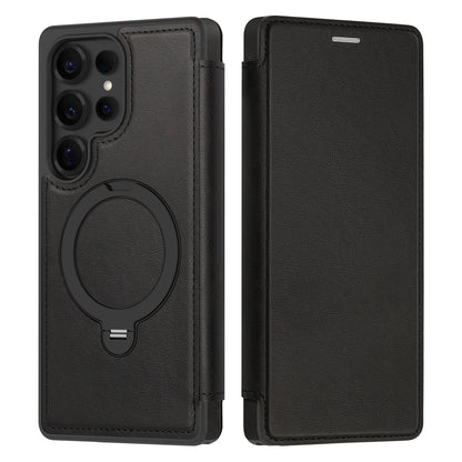 Rotating kickstand Leather Case with MagSafe