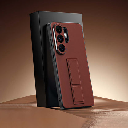 Folding Kickstand Leather Case