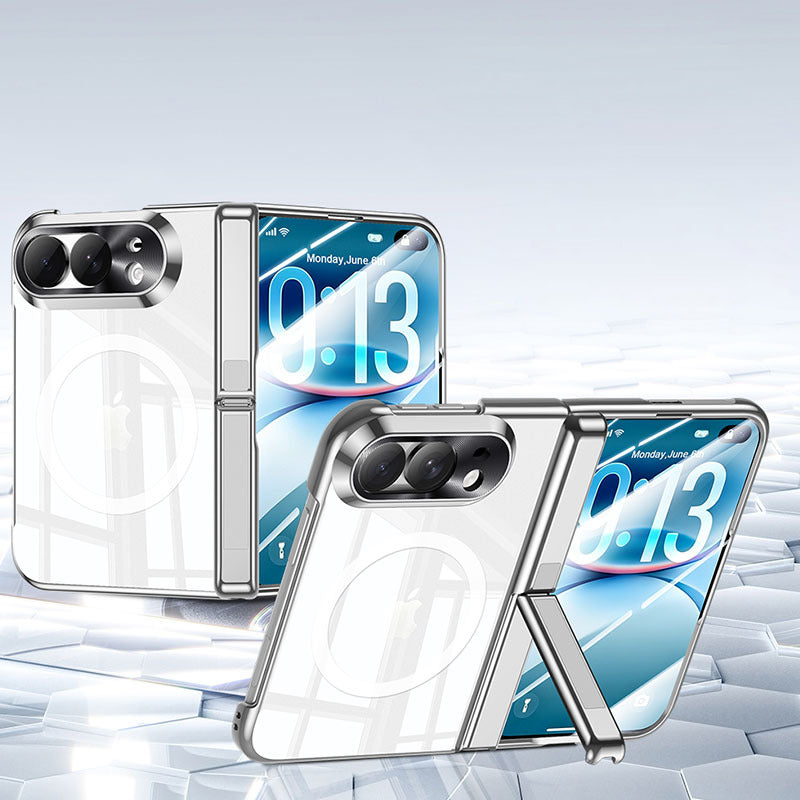 Transparent Electroplated Case with Kickstand