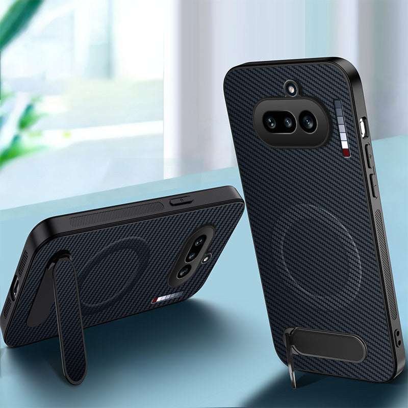 Invisible Bracket Carbon Fiber Pattern Case