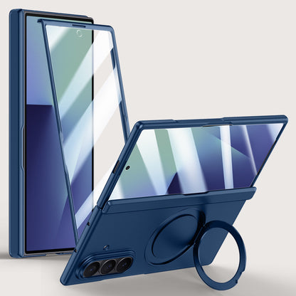 Rotating Magnet Ring Frosted Case with MagSafe