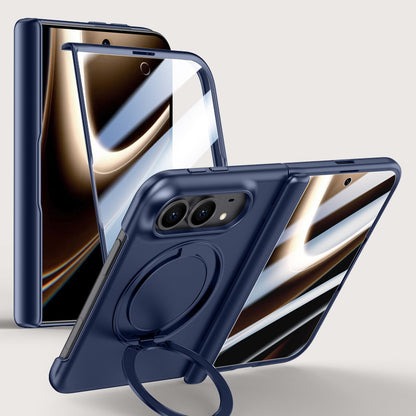 Rotating Magnet Ring Frosted Case with MagSafe