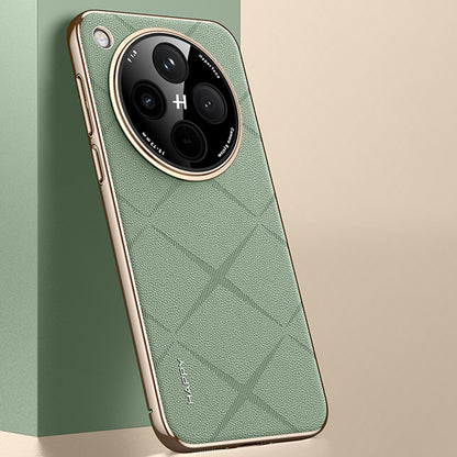 Electroplated Frame Business Leather Case